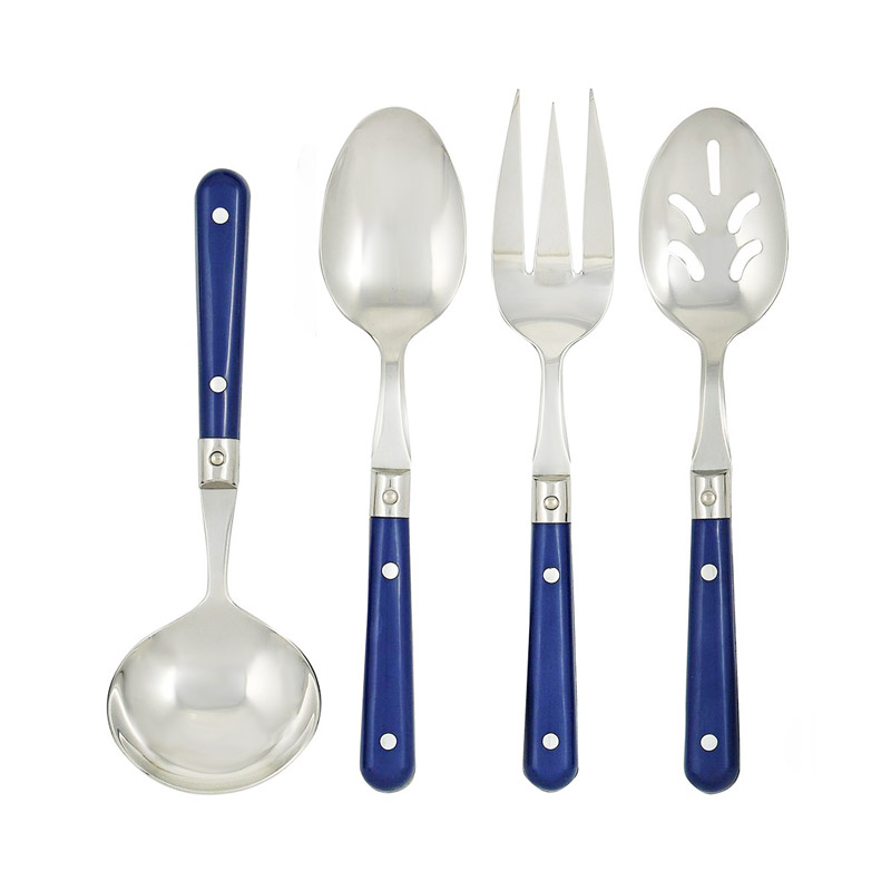 Le Prix Bright Blue 4pc Hostess Set