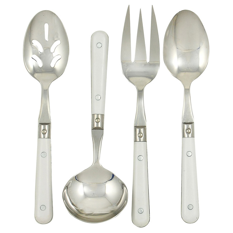 Le Prix White 4pc Hostess Set