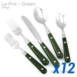 A photo of Le Prix Green 60pc Service for 12