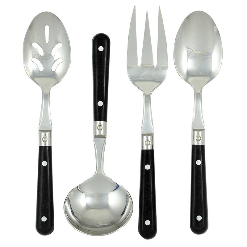 Le Prix Black 4pc Hostess Set