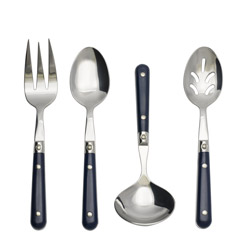 A photo of Le Prix Navy Blue 4pc Hostess Set