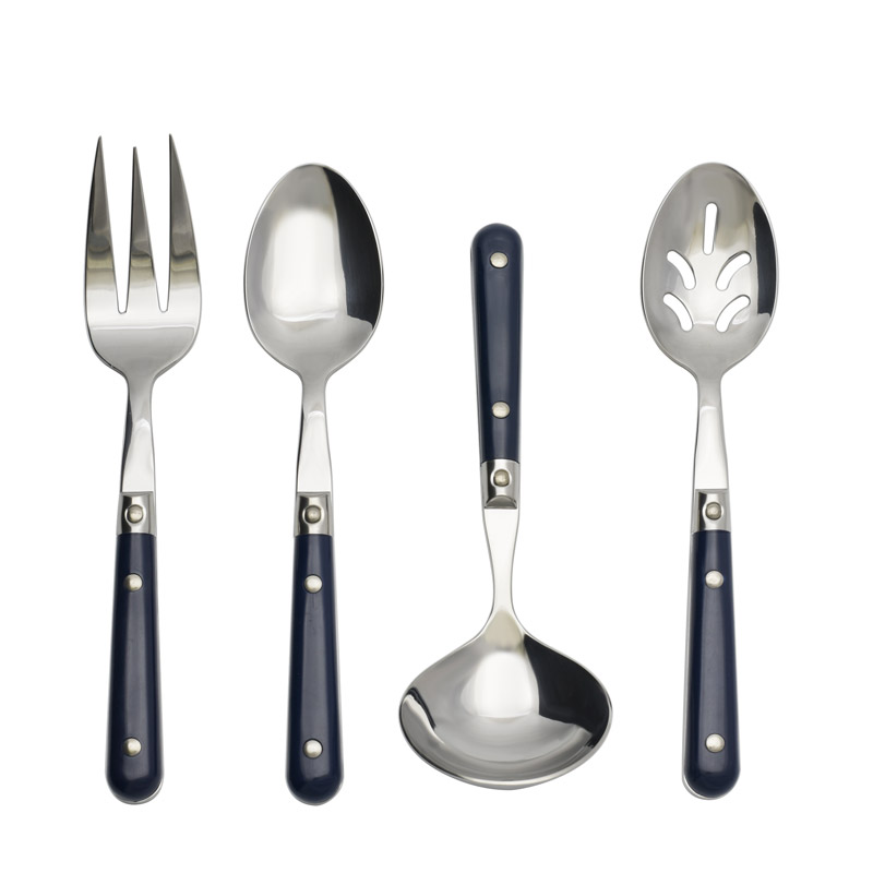 Le Prix Navy Blue 4pc Hostess Set