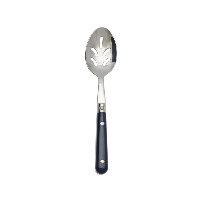 Le Prix Navy Blue Pierced Serving Spoon