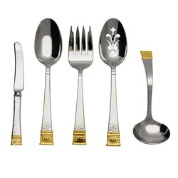 A photo of Dynasty Gold 5pc Serving Set