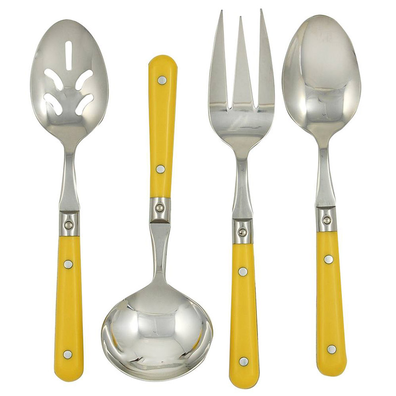 Le Prix Mimosa Yellow 4pc Hostess Set