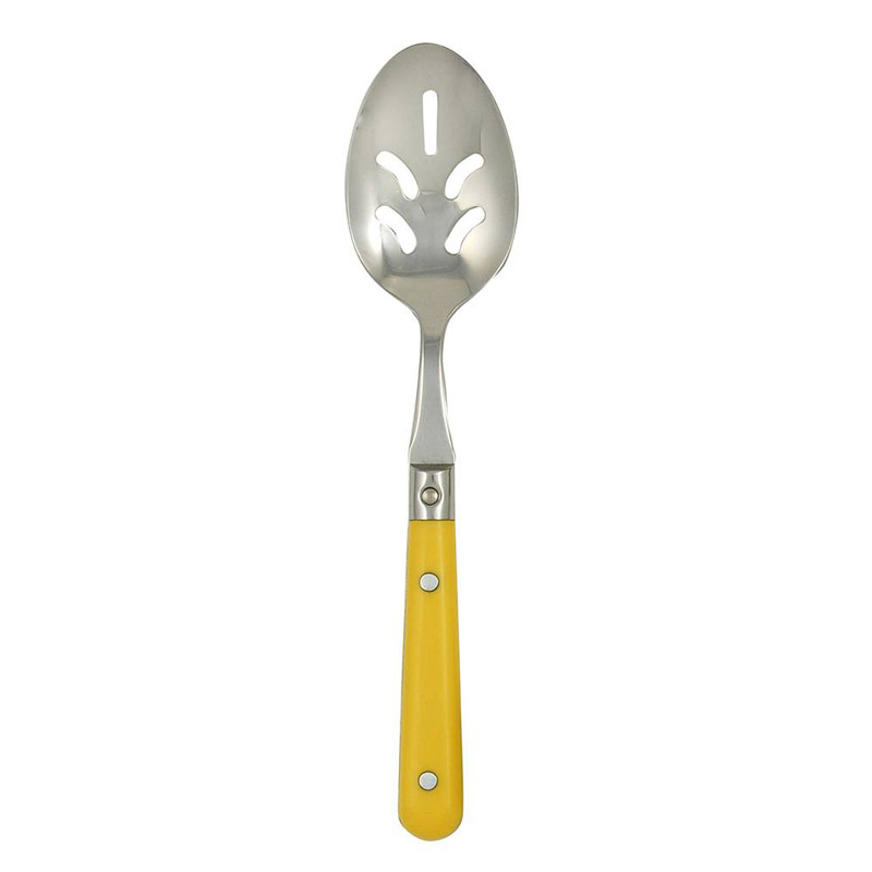 Le Prix Mimosa Yellow Pierced Serving Spoon