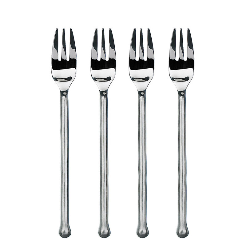 Exotique Platinum Cocktail Fork Set of 4