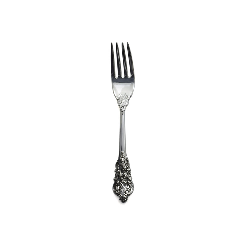 20th Century Baroque Silver Plate Salad Fork