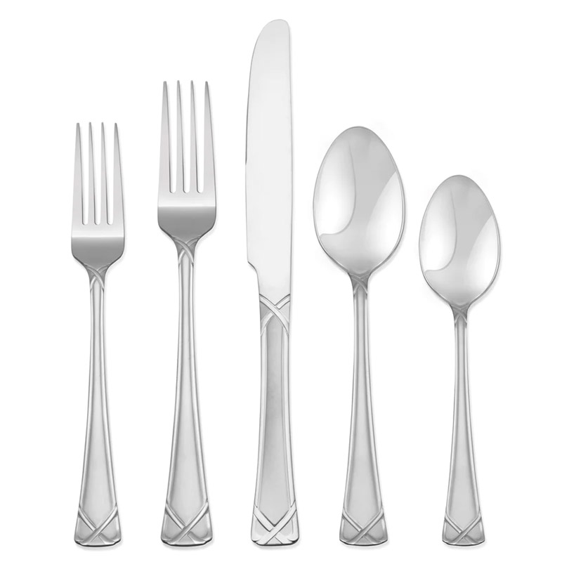 Evansville Frosted 5pc Place Setting