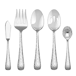 A photo of Melody Hammered 5pc Serving Set