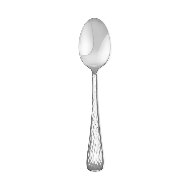 Melody Hammered Oval Soup Spoon