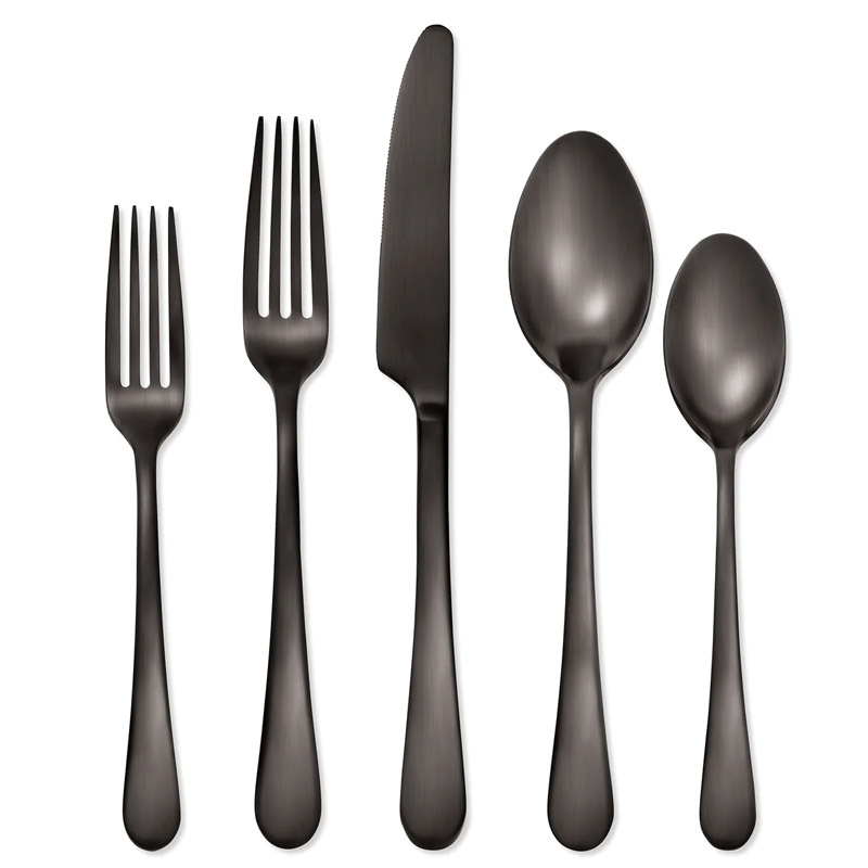 Mirabella Satin Gunmetal 5pc Place Setting