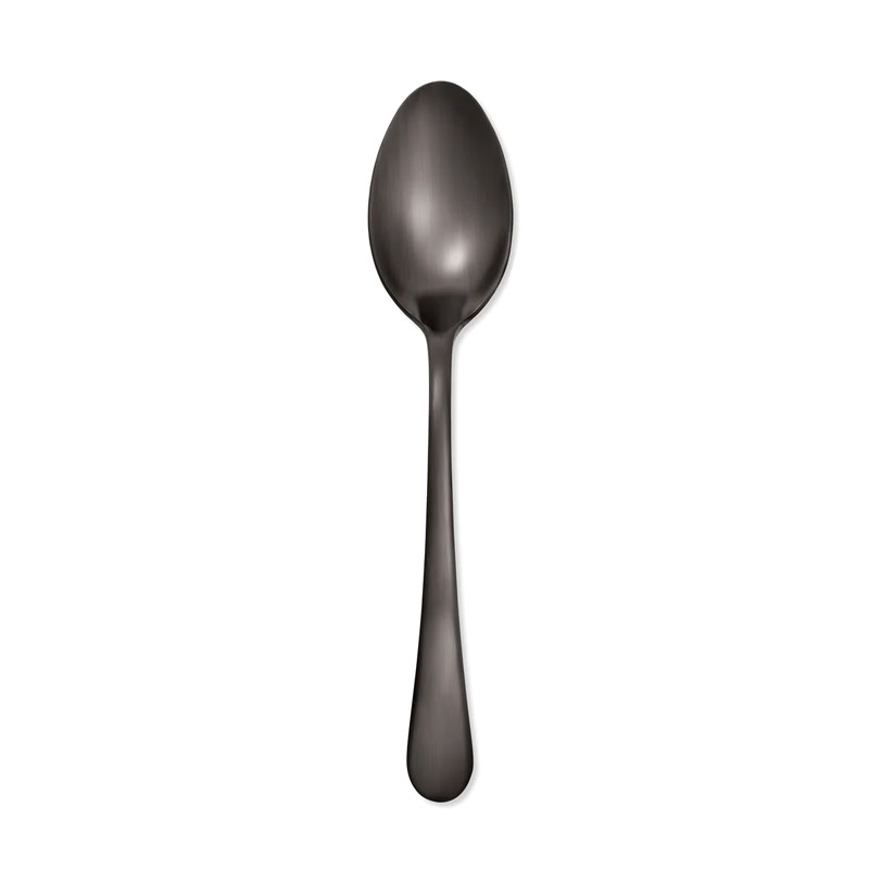 Mirabella Satin Gunmetal Oval Soup Spoon