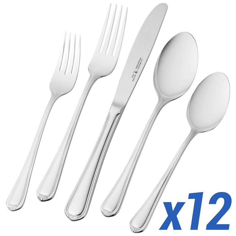 Alcea 65-pc Service for 12 Flatware Set