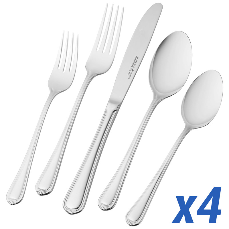 Alcea 20-pc Service for 4 Flatware Set