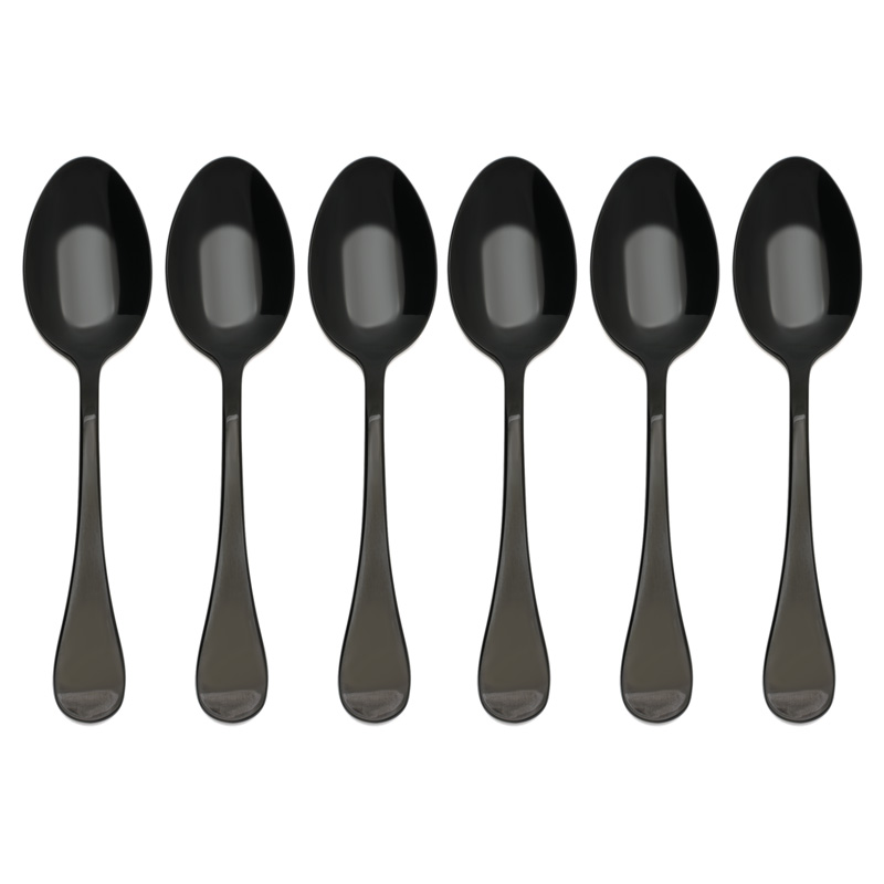 Rocco Black Coffee Spoon Set of 6