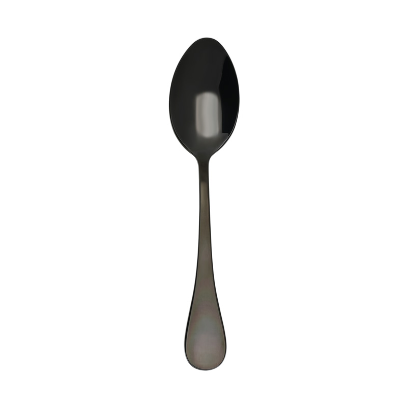 Rocco Black Oval Soup Spoon