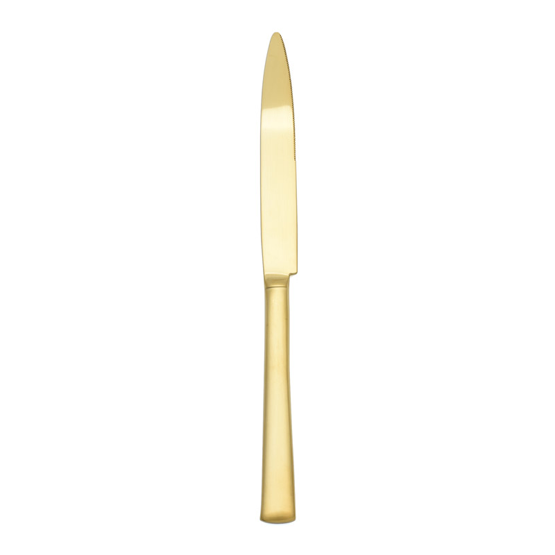 Vintage Gold Matte Dinner Knife