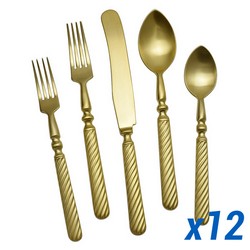 A photo of Sobor Gold 60pc Service for 12