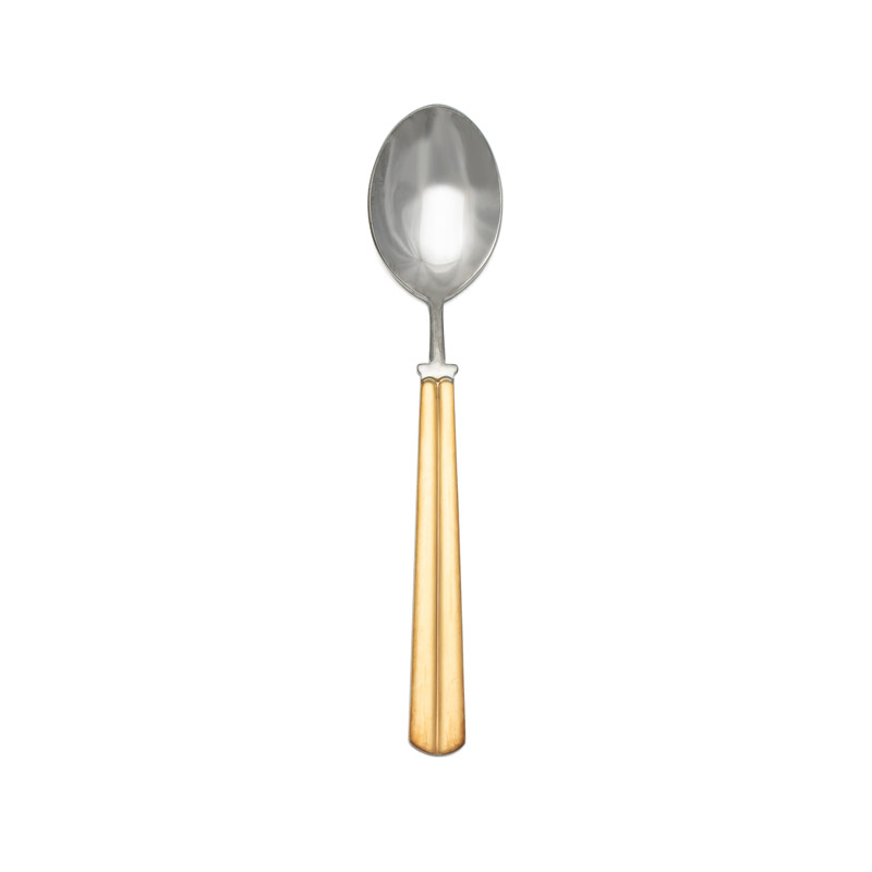 Brooklyn Gold Matte Handle Oval Soup Spoon