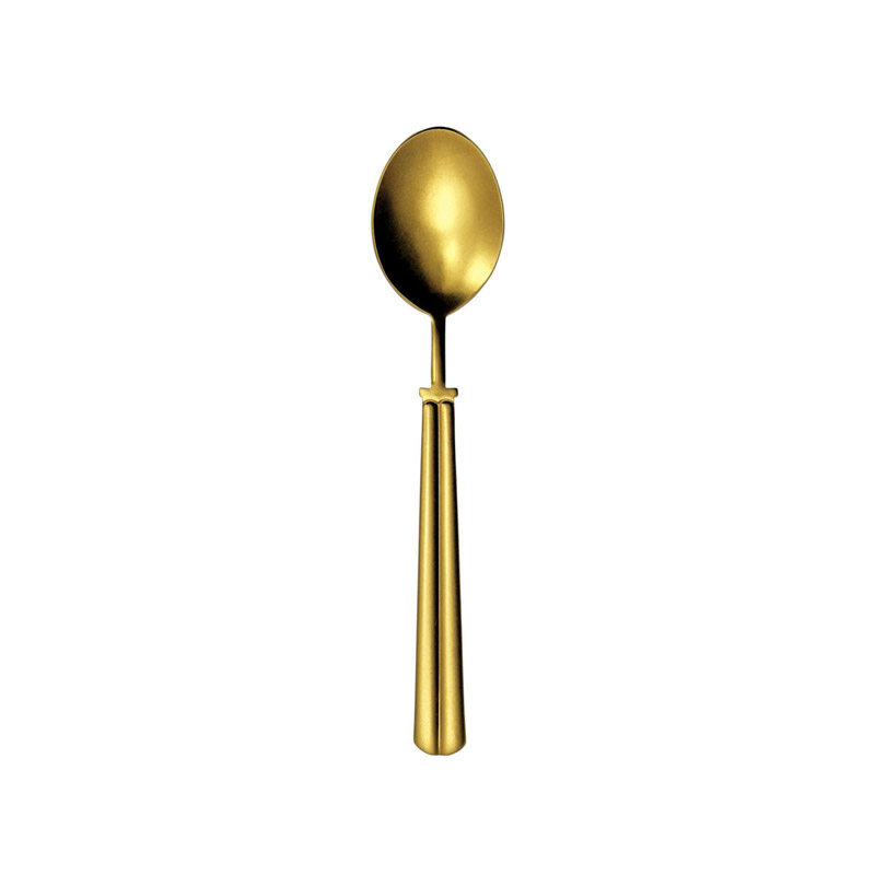 Brooklyn Gold Matte Oval Soup Spoon