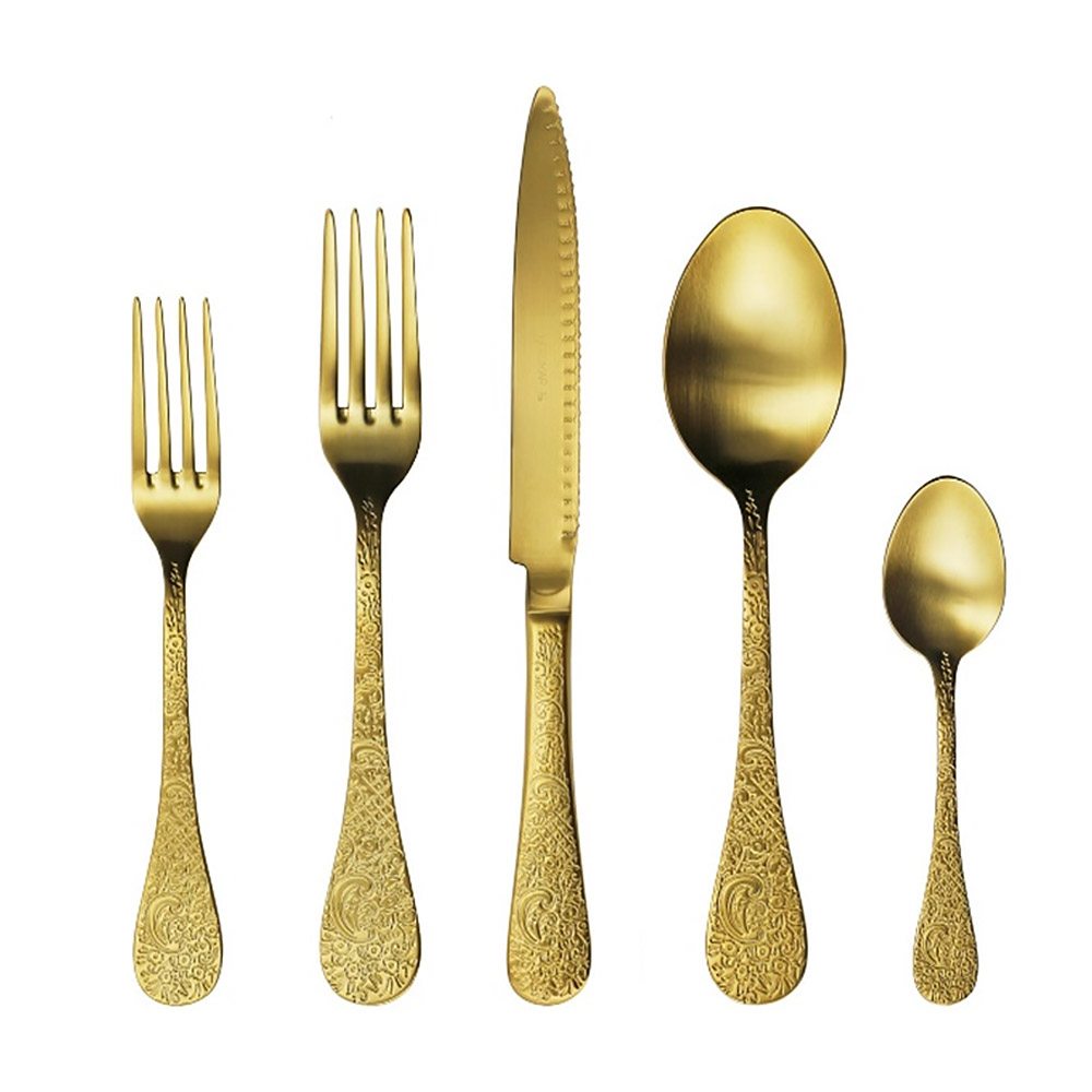 Betty Gold 5pc Place Setting