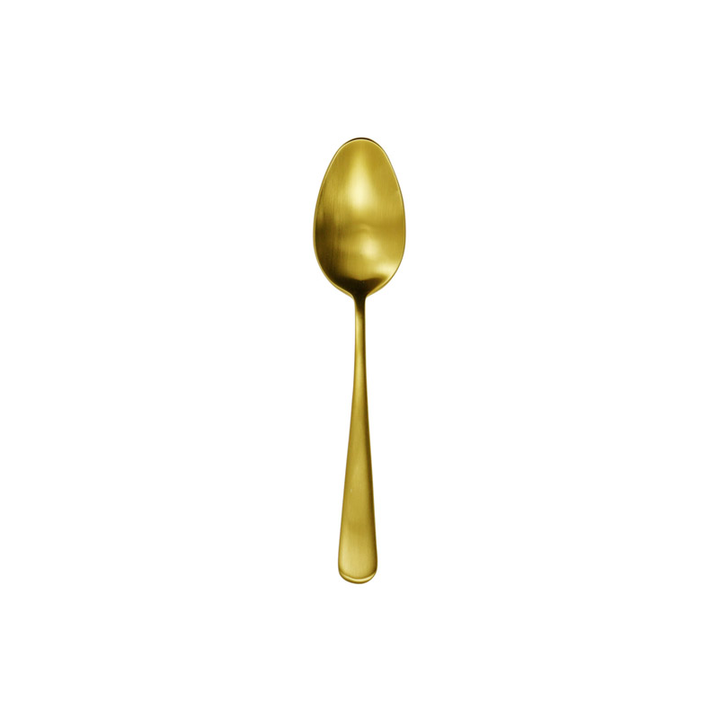 Luxor Gold Matte Teaspoon | Flatware by Herdmar | silversuperstore.com