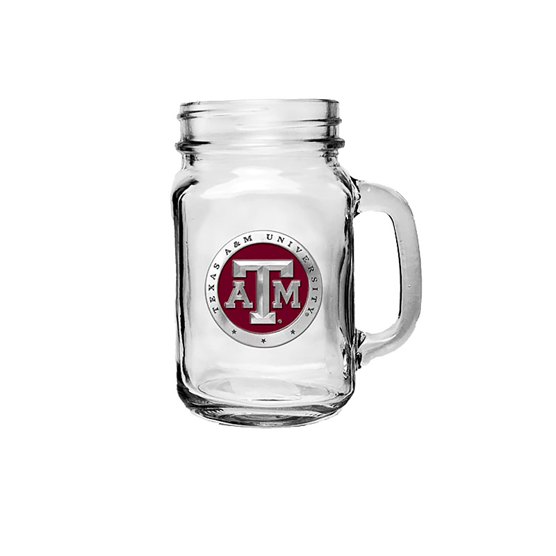 Mason Jar Mug, Texas A&M, Color