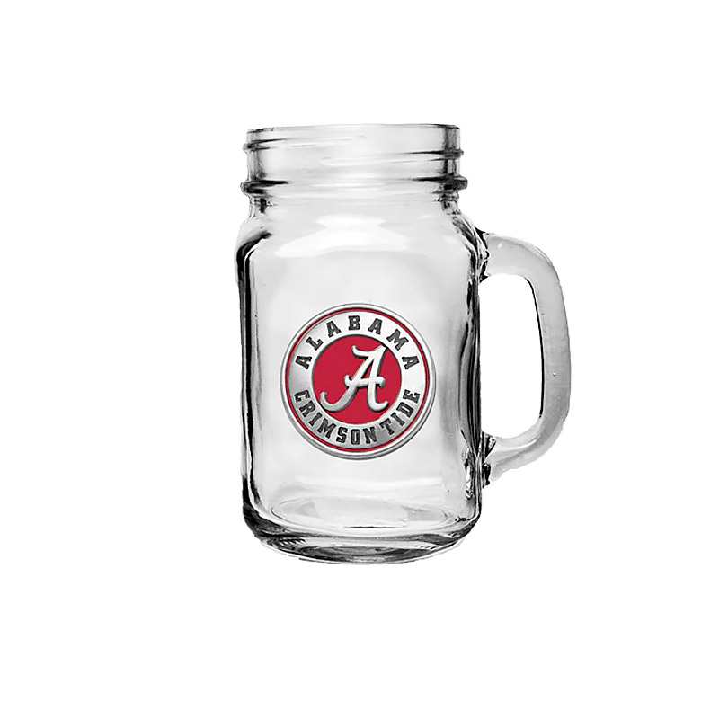 Mason Jar Mug, University of Alabama, Color