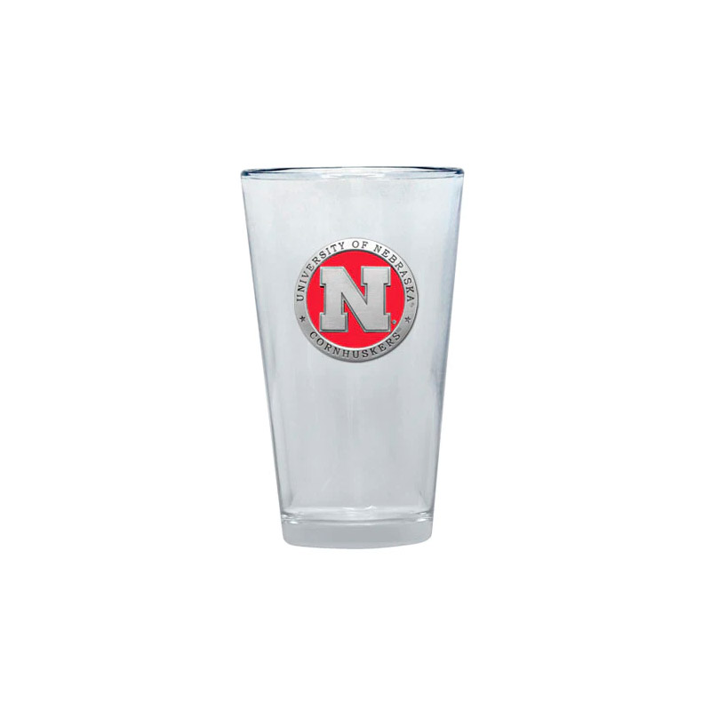 Pint Glass, University of Nebraska, Color