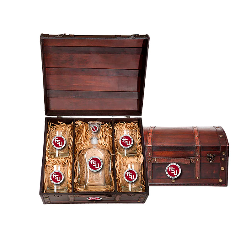 Decanter Chest Set, Florida State University, Color