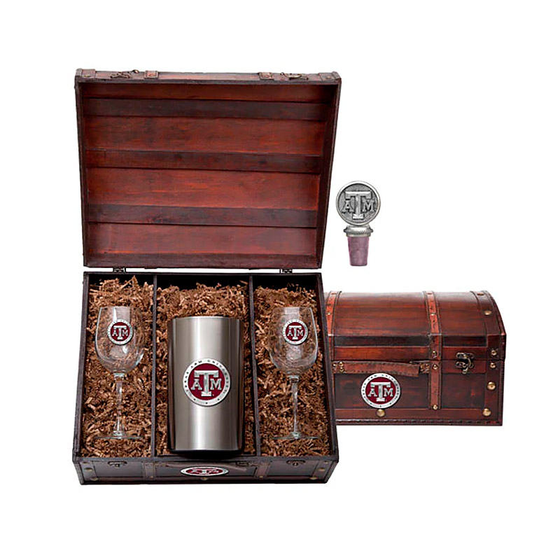 Wine Chest Set, Texas A&M, Color