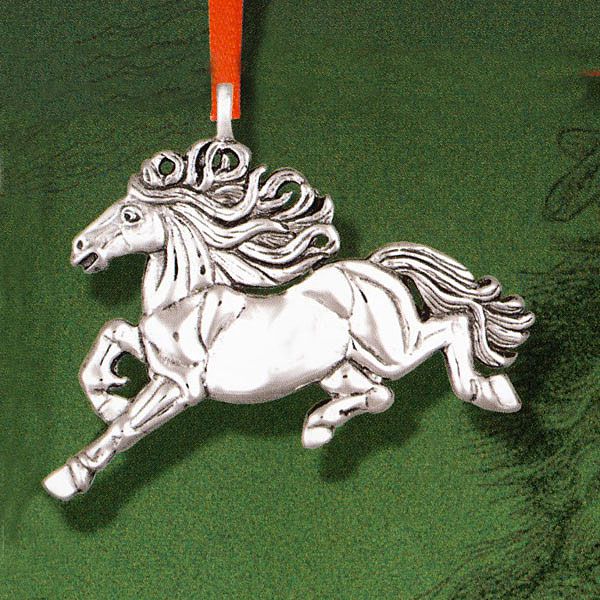 Xanthus Horse Ornament by Hand & Hammer | silversuperstore.com