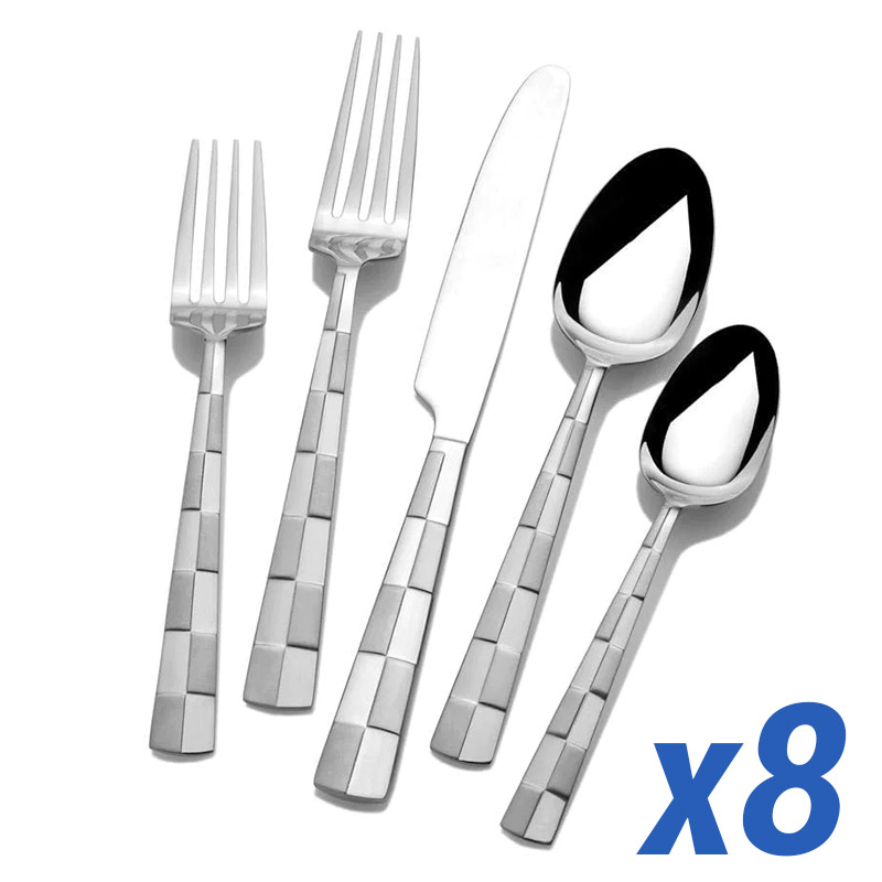 Checkered Frost 40 Piece Service for 8