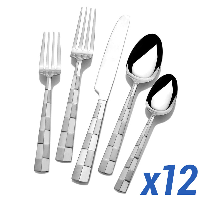 Checkered Frost 60 Piece Service for 12