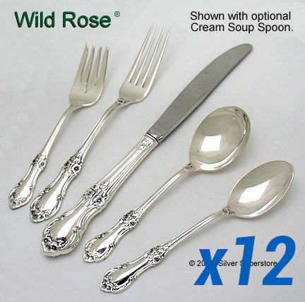 Wild Rose 66pc Set, Place Size, Oval Soup