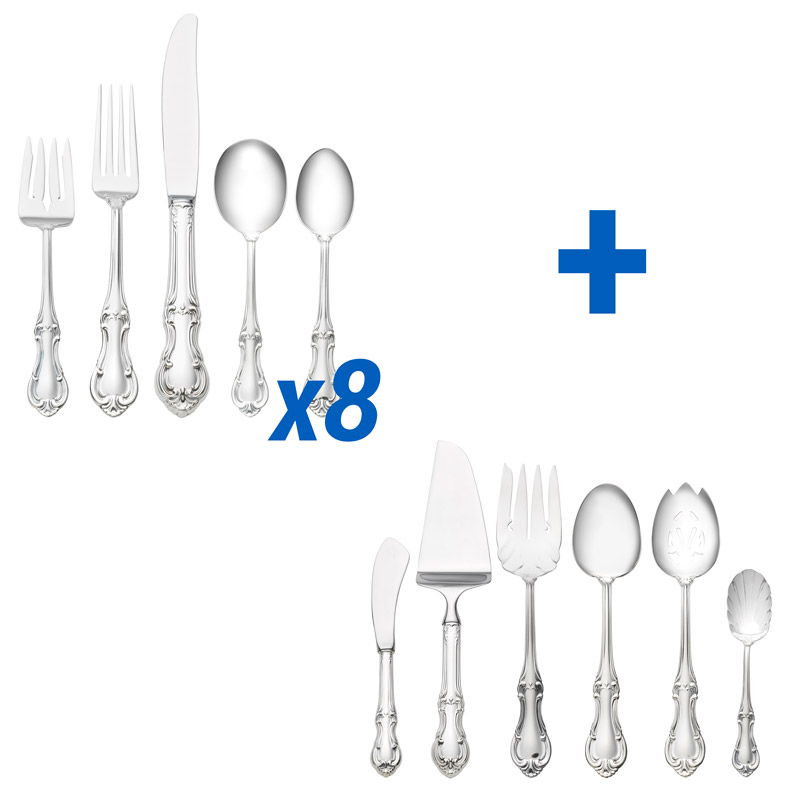 Joan of Arc 46pc Set, Place Size, Cream Soup