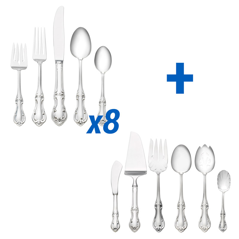 Joan of Arc 46pc Set. Place Size, Oval Soup