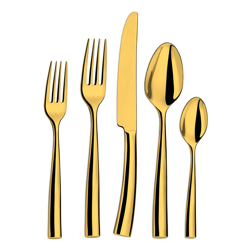 Silhouette Gold PVD 5 Piece Place Setting