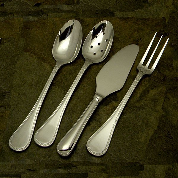 Le Perle 4pc Hostess Set, Silverplate