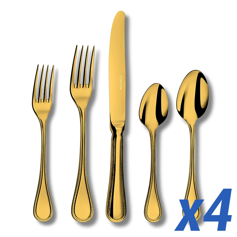 Le Perle Gold PVD 20 Piece Service for 4