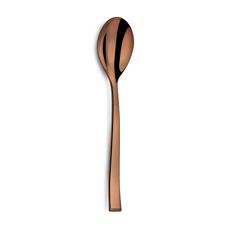 Side Copper PVD Dessert/Soup Spoon