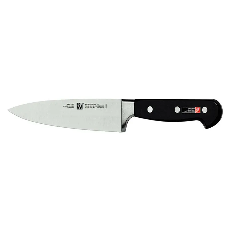 Chefs knife with black handle