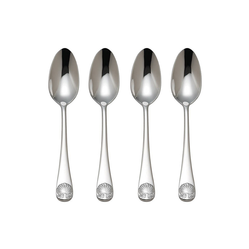 Williamsburg Royal Shell Demitasse Spoons, Set of 4