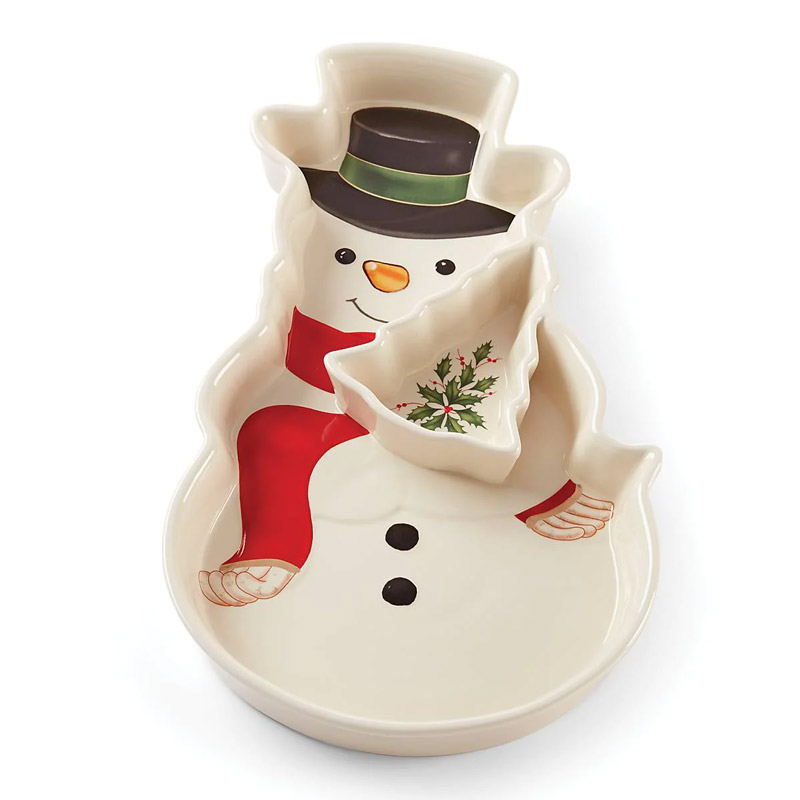 Holiday Snowman Chip and Dip