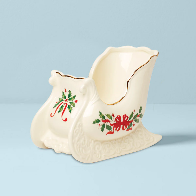 Holiday Sleigh Centerpiece Bowl