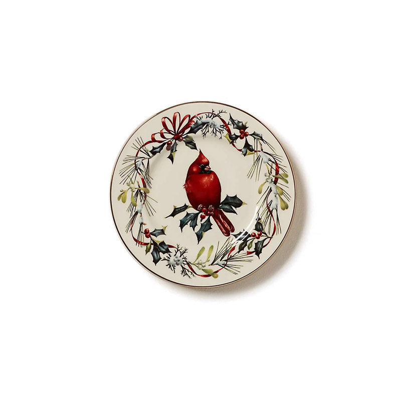 Winter Greetings Accent Plate, Cardinal