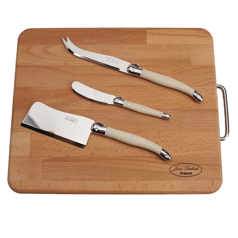 Laguiole Ivory 4 Piece Cheese Board Set