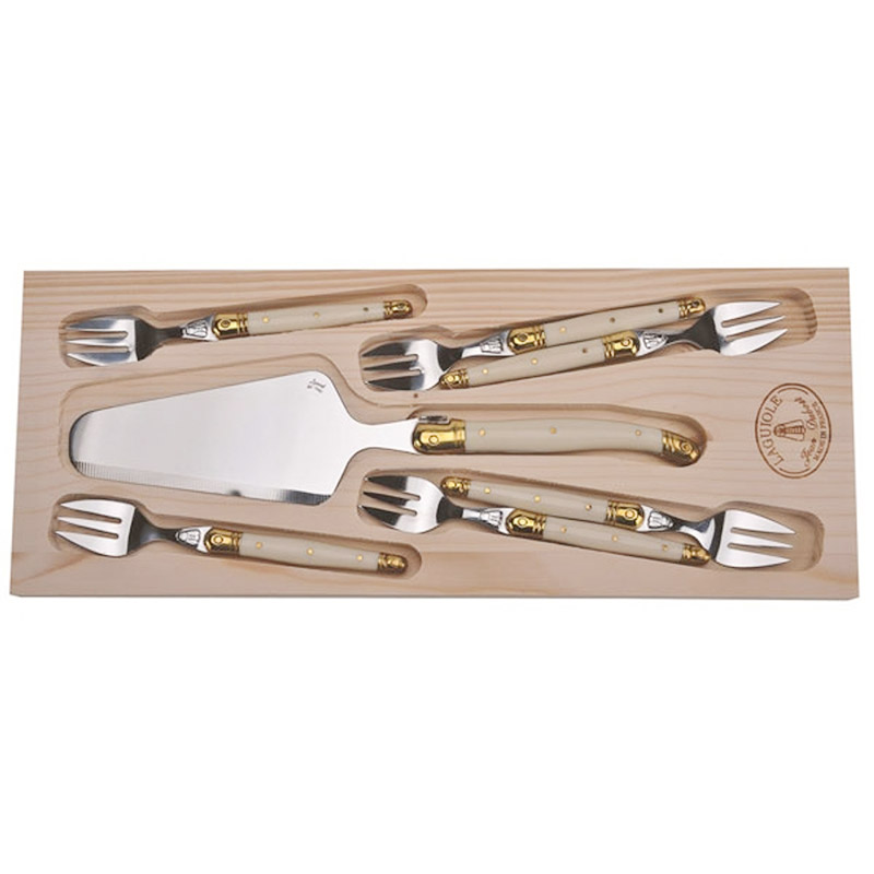 Laguiole Ivory 7 Piece Cake Set