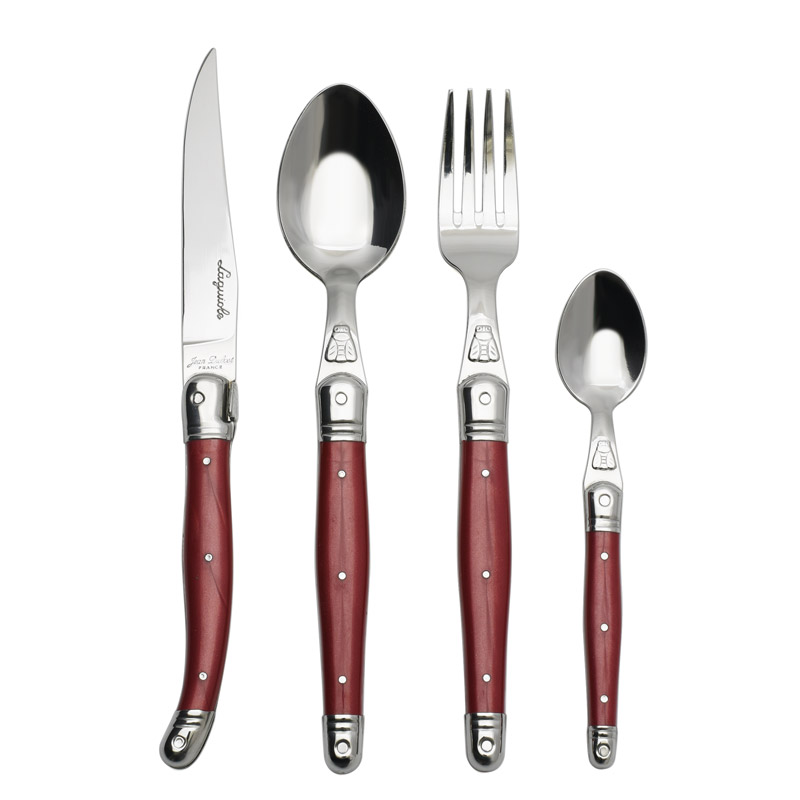 Red 4pc Place Setting